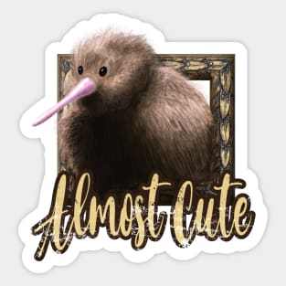 Ugly Kiwi Bird Hurt Feelings Sticker